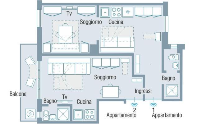 La Romantica Rapallo Eksteriør bilde